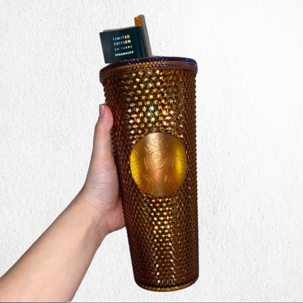 Starbucks 50th Anniversary Gold Studded Cup venti